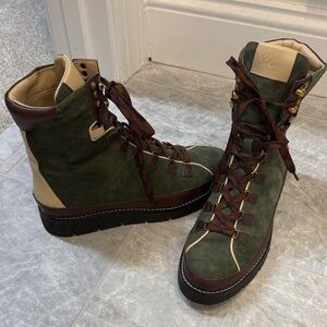 J. Crew green boots women’s size 7